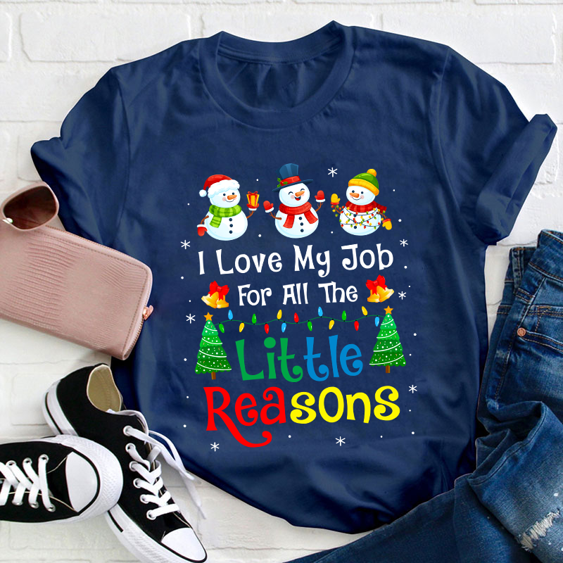 I Love My Job For All The Little Reasons Teacher T-Shirt