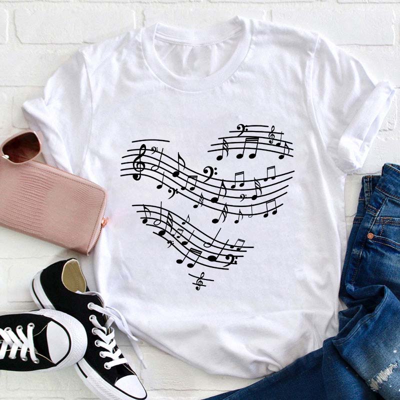 Music Heart Teacher T-Shirt
