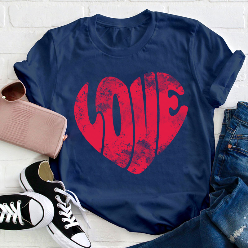 Love Heart Teacher T-Shirt