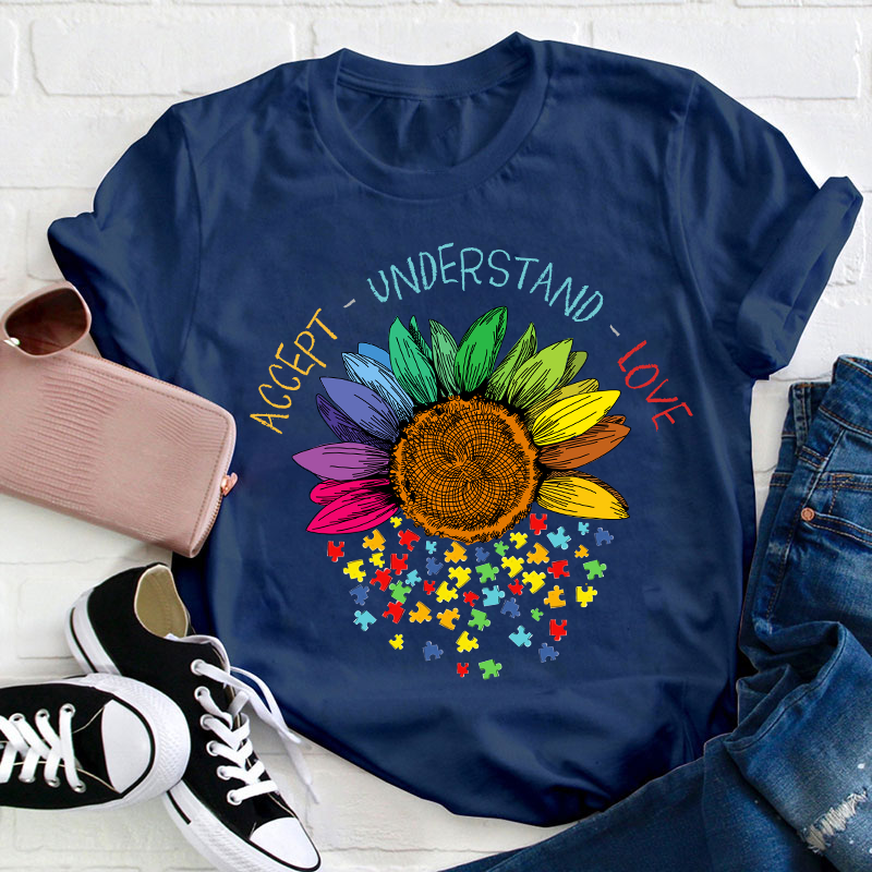 Accept Understand Love Teacher T-Shirt