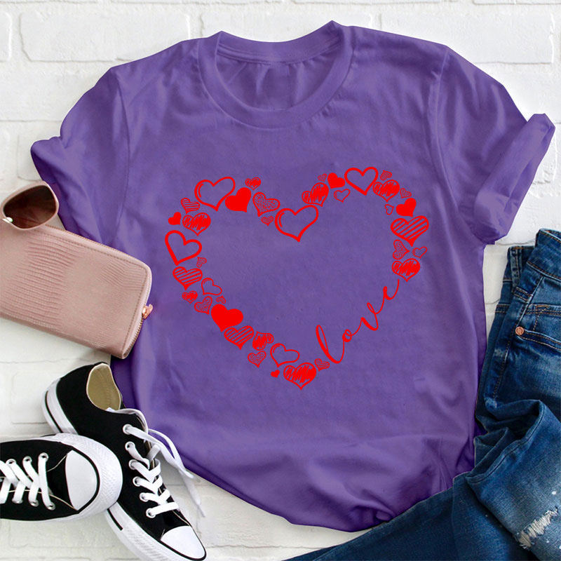 Love Heart Teacher T-Shirt