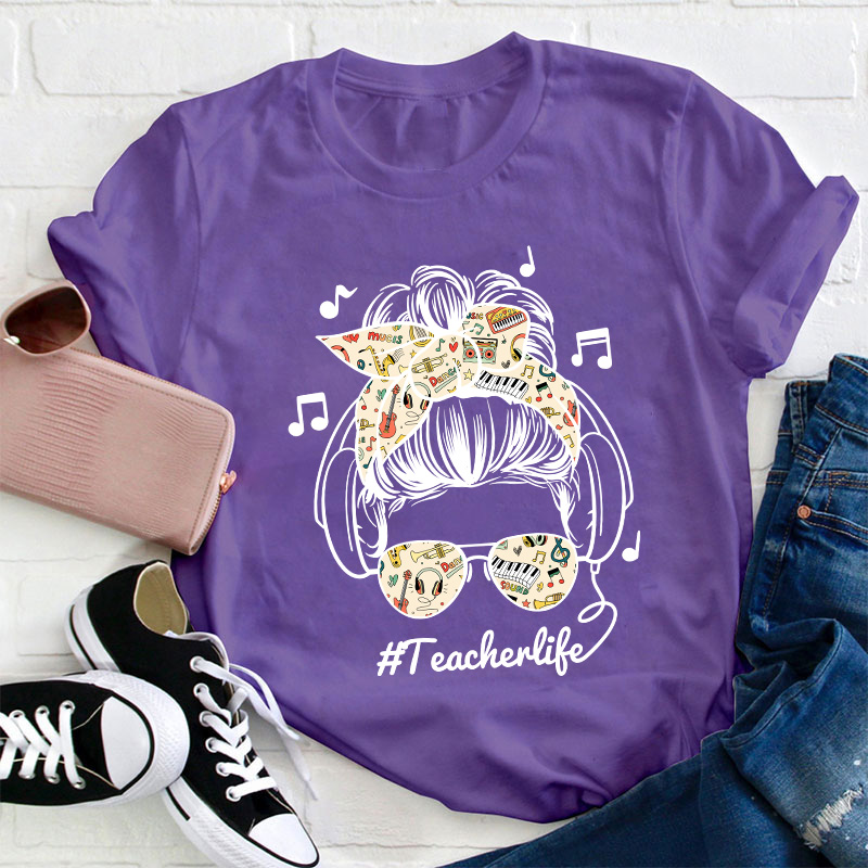 Listen Music Teacherlife Teacher T-Shirt