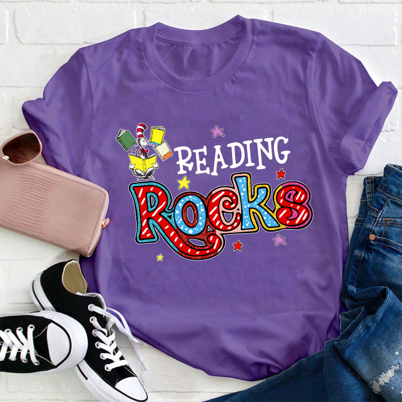 Reading Rocks Teacher T-Shirt