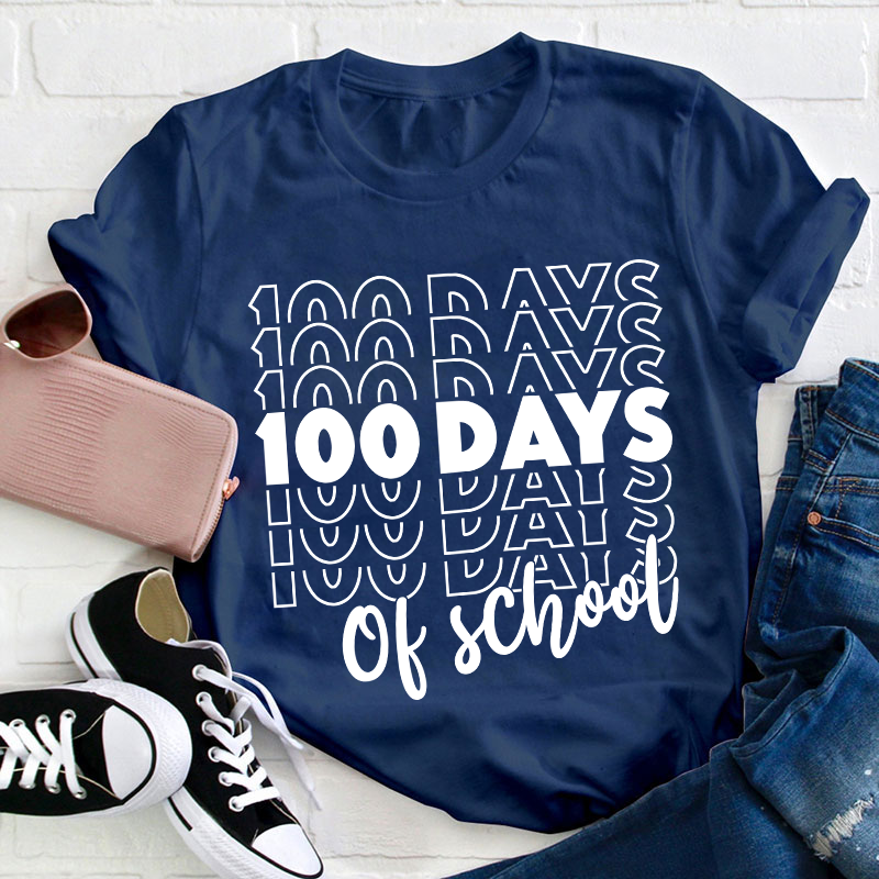 100 Days Of School Teacher T-Shirt
