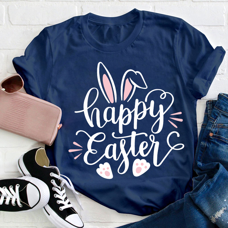 Happy Easter Bunny Teacher T-Shirt