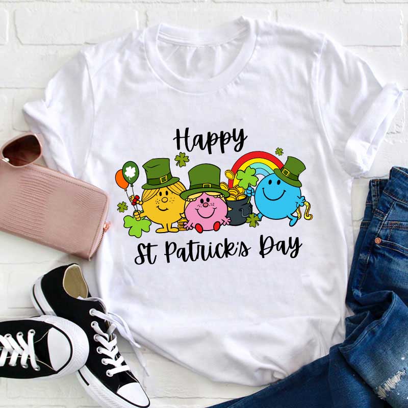 Happy Saint Patrick's Day Teacher T-Shirt Sale-Teachersgram