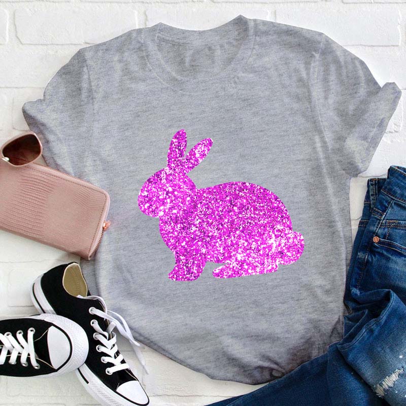 Glitter Easter Peeps Teacher T-Shirt