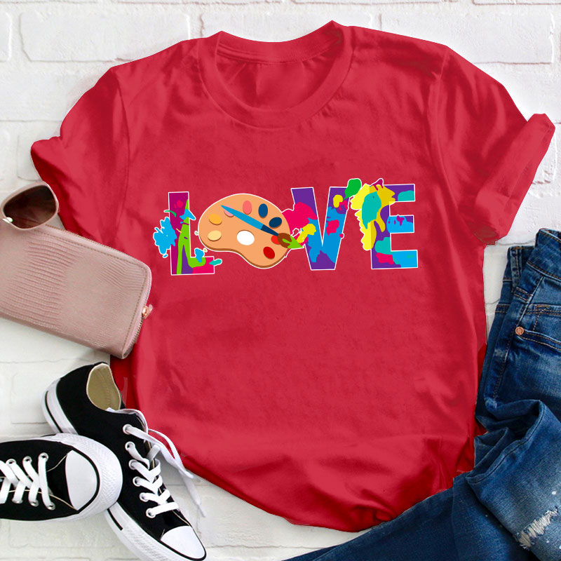 Love Art Teacher T-Shirt
