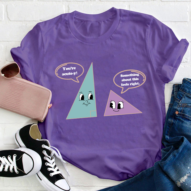Something About This Feels Right Teacher T-Shirt
