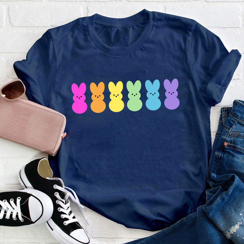 Easter Bunny Peeps Teacher T-Shirt