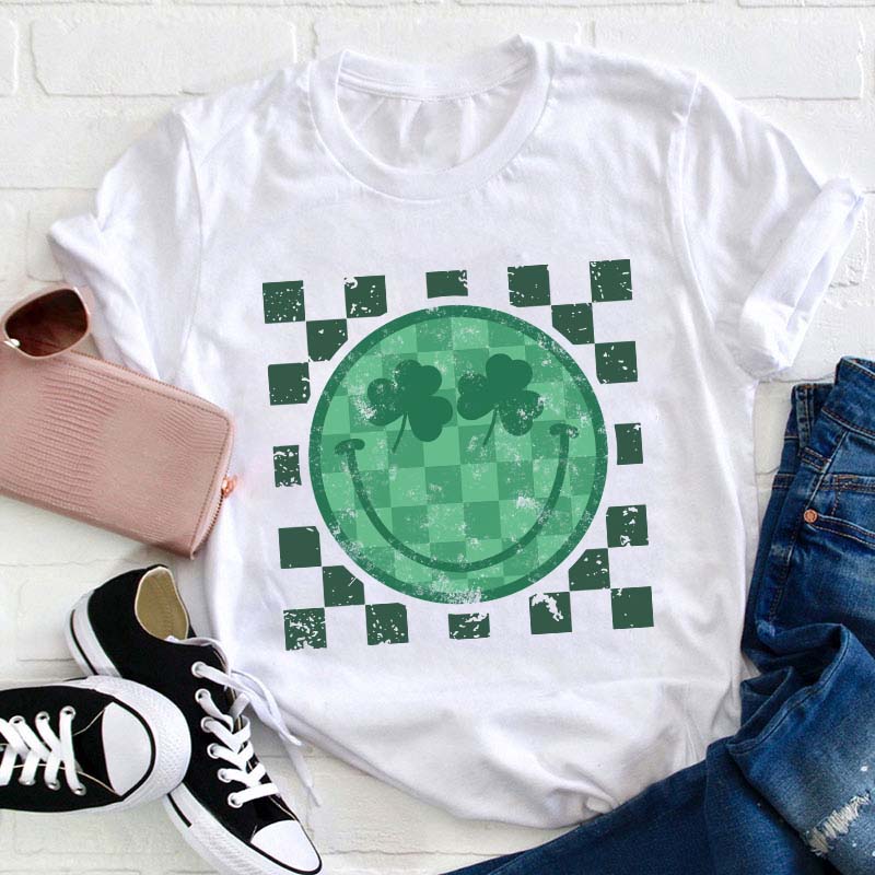 Smiley St Patricks Teacher T-Shirt