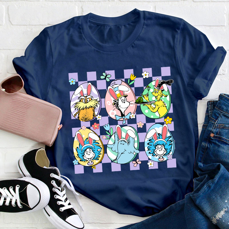 Hanging With My Easter Friends Teacher T-Shirt
