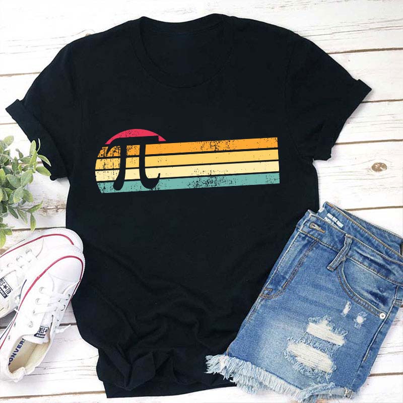 Retro Pi Teacher T-Shirt Sale-Teachersgram