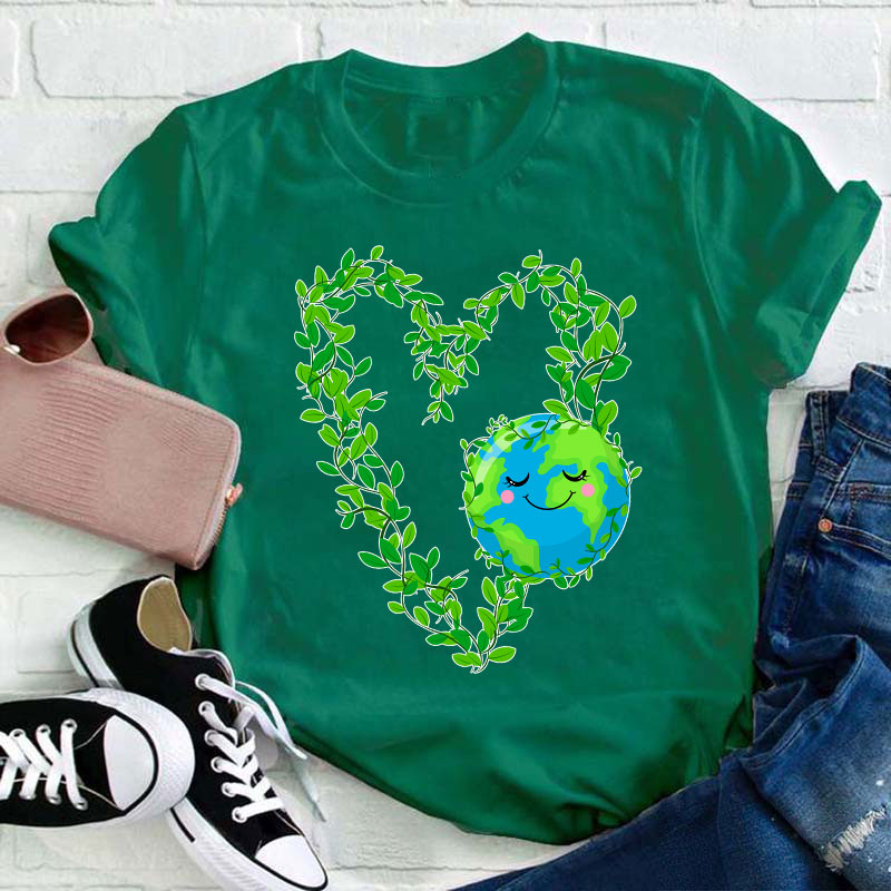 Earth Heart Teacher T-Shirt
