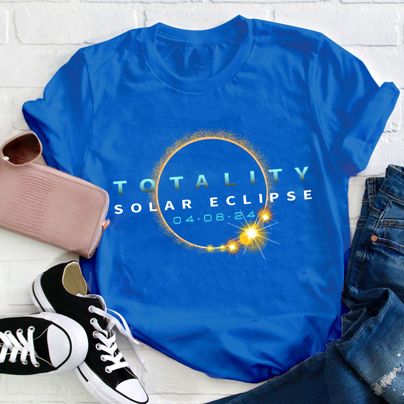 Total Solar Eclipse April 8 Teacher T-Shirt