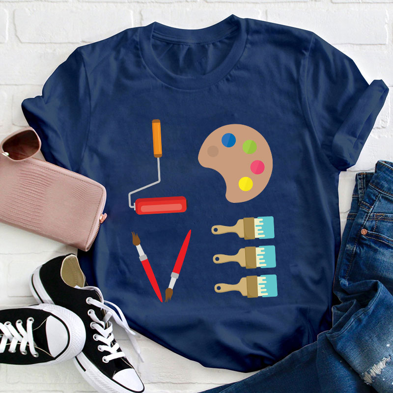 Love Art Teacher T-Shirt