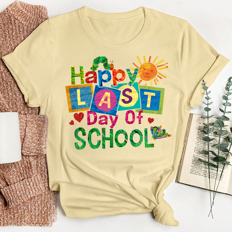 Summer Happy Last Day Of School Teacher T-Shirt