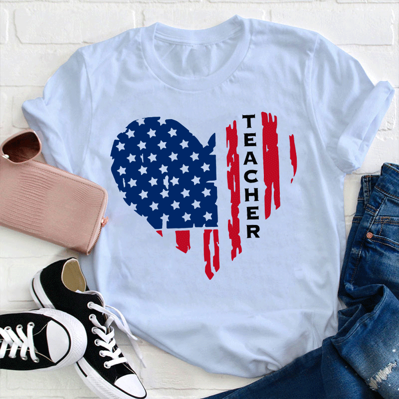 Independence Day Teacher T-Shirt