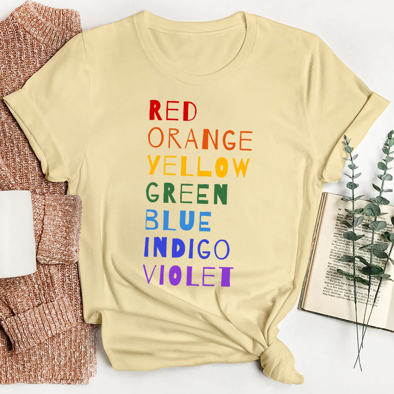 Color Rainbow Art Teacher T-Shirt