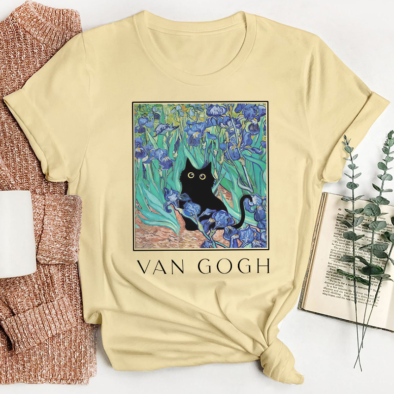 Vincent Cat Art Teacher T-Shirt