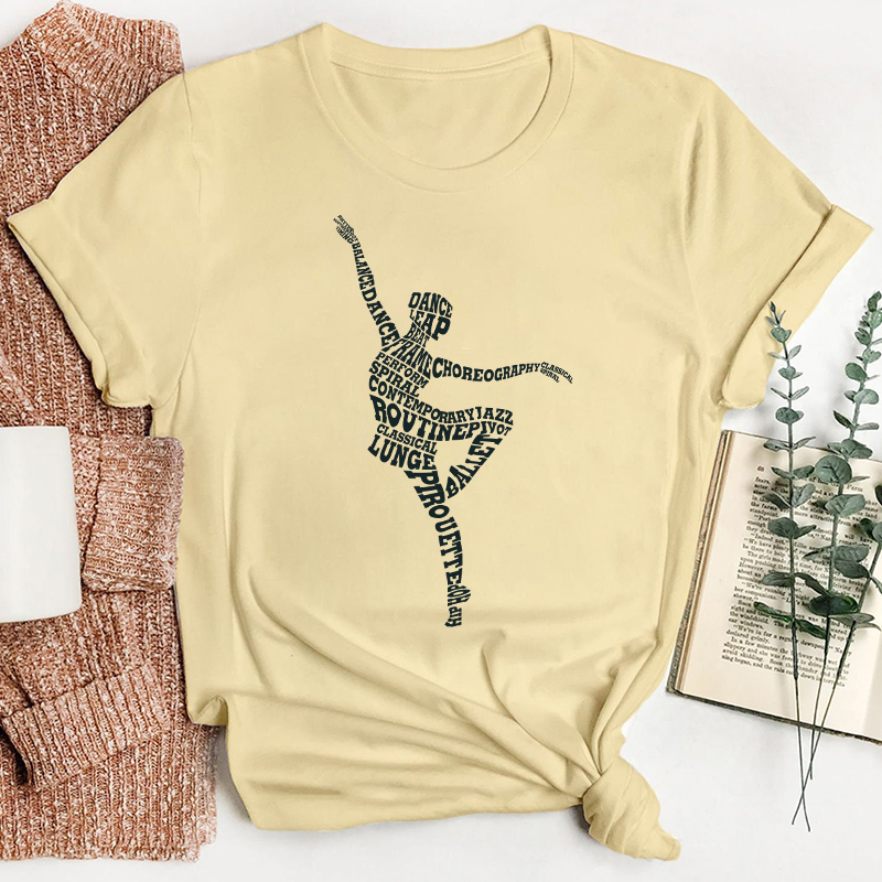 Dancing Ballerina Ballet Dance Teacher T-Shirt