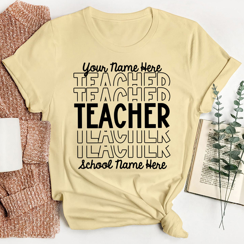 Personalized Information Belonging To You Teacher T-Shirt