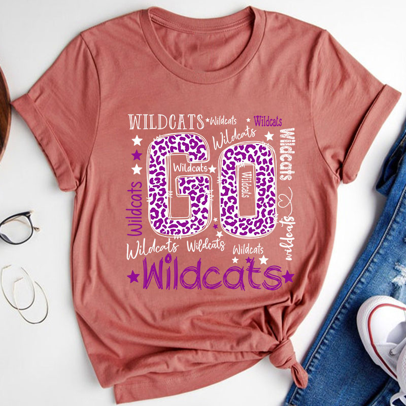 Personalized Shirt Go School Mascot Love School Teacher T-Shirt