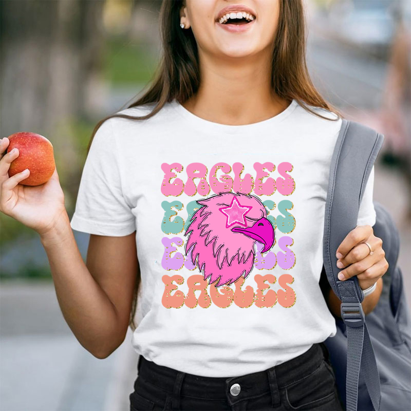 Personalized Preppy Star Eyes Favorite Team Teacher T-Shirt