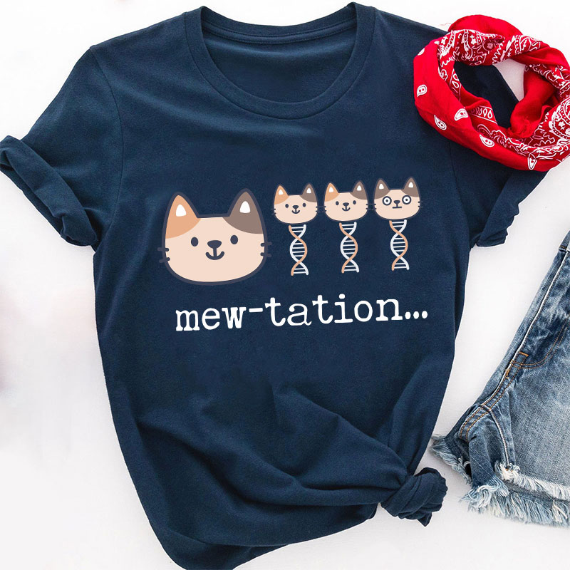 Cat DNA Biochemistry Teacher T-Shirt