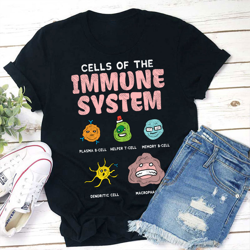 Cells Of The Immune System Teacher T-Shirt