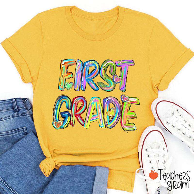 Personalized Class Heart Teacher T-Shirt