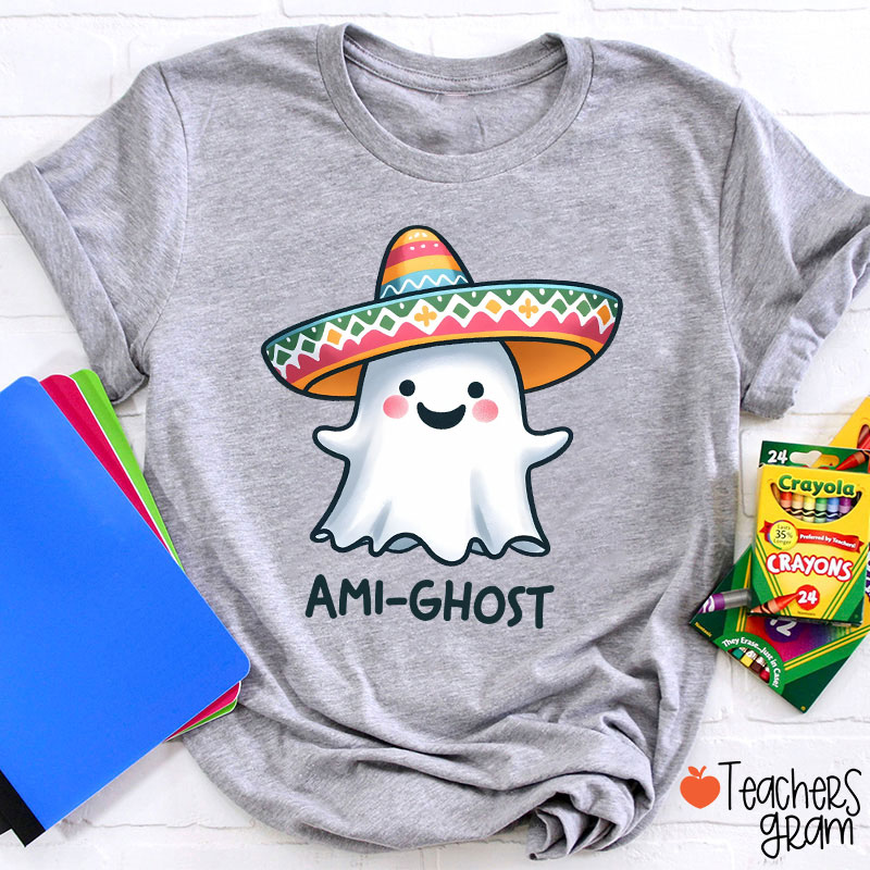 Ami Ghost Halloween Spanish Teacher T-Shirt