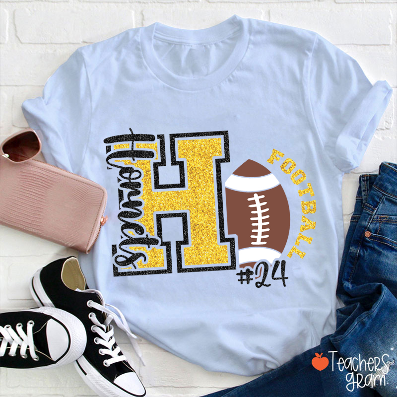 Personalized Text And Sport Game Day Teacher T-Shirt