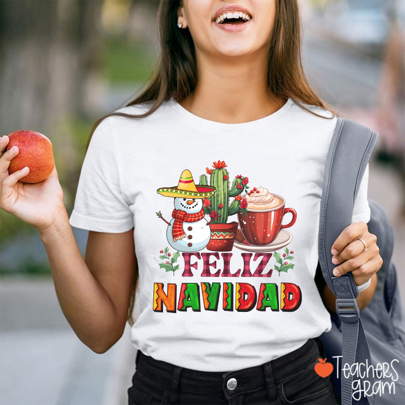 Feliz Navidad Spanish Teacher T-Shirt