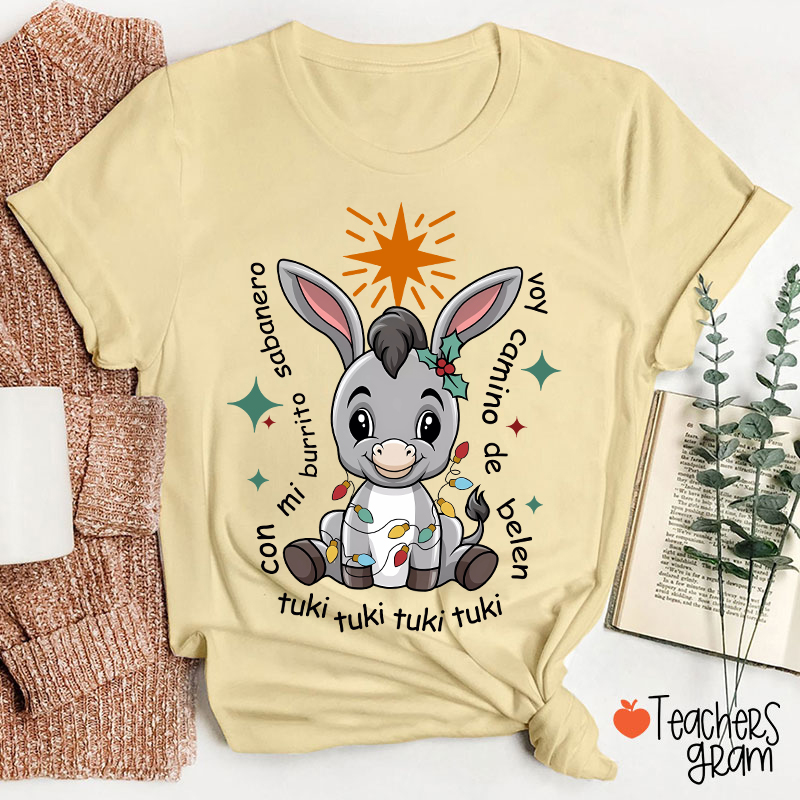Mi Donkey Mexican Spanish Teacher T-Shirt