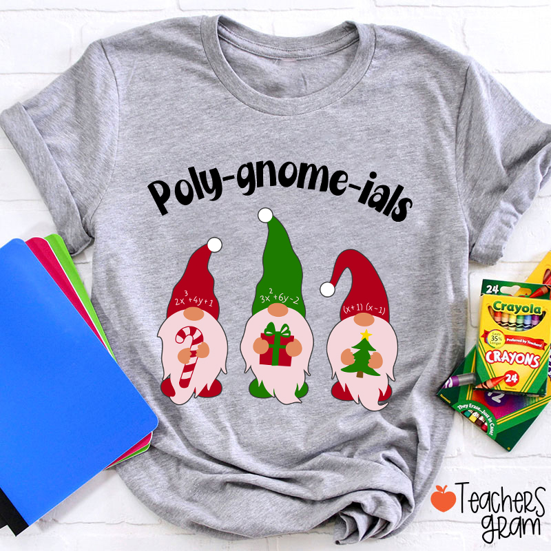 Poly Gnome Ials Math Teacher T-Shirt