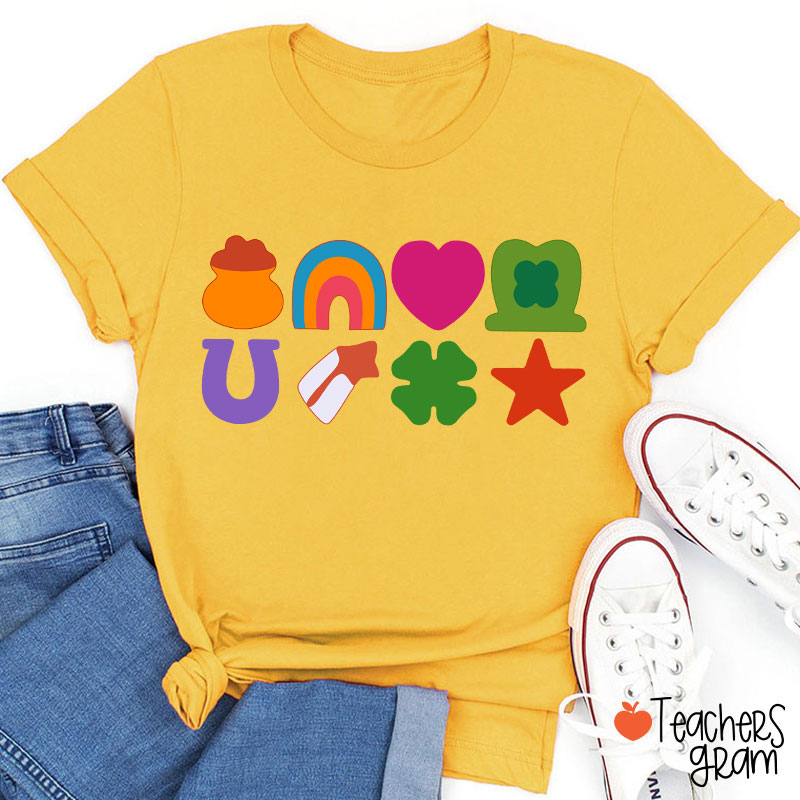Lucky St Patricks Day Teacher T-Shirt