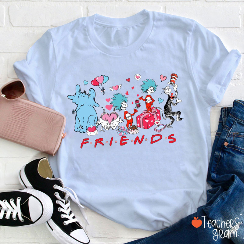 Love Friends Children's Books Teacher T-Shirt