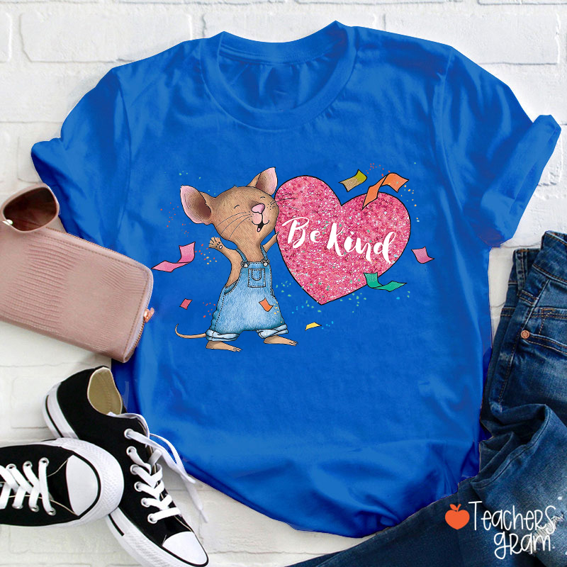 Be Kind Heart Children's Books Valentines Teacher T-Shirt