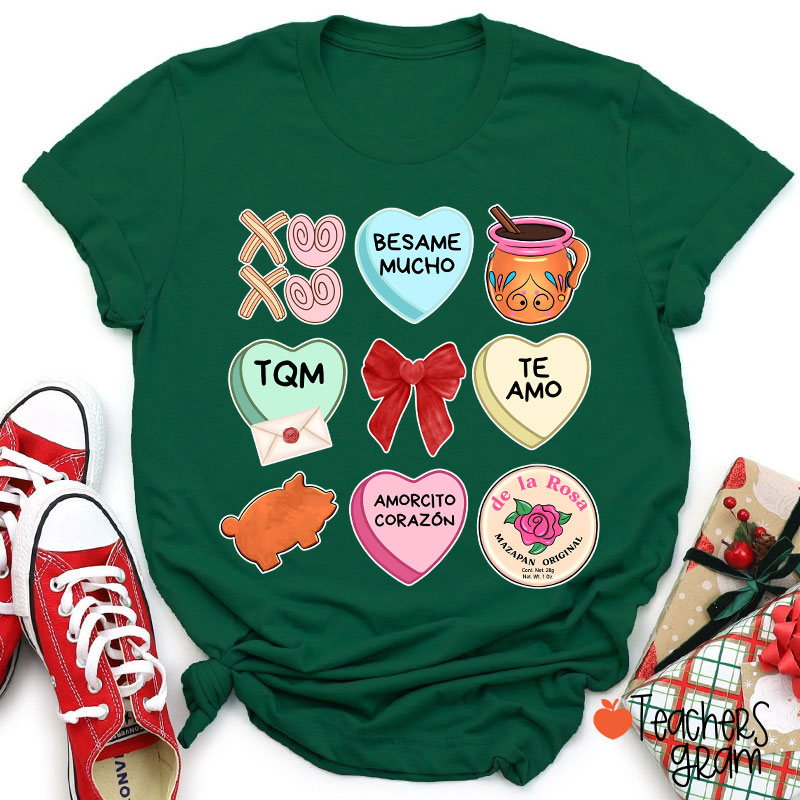 Love Stuff Spanish Teacher T-Shirt