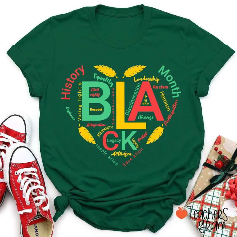 Love Black History Month Teacher T-Shirt