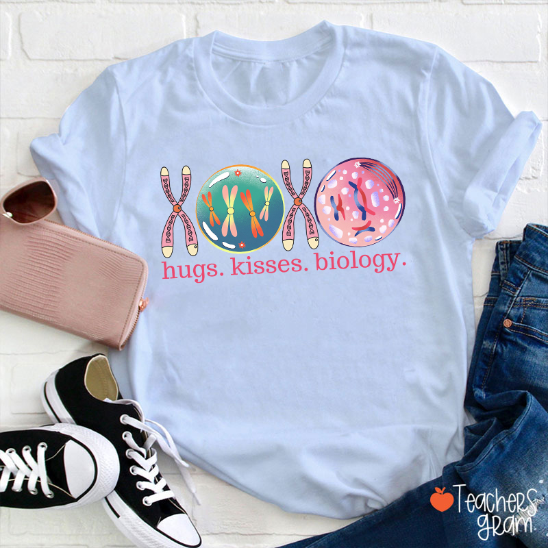 XOXO Hugs Kisses Biology Science Teacher T-Shirt