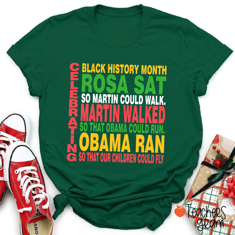 Celebrating Black History Month Teacher T-Shirt