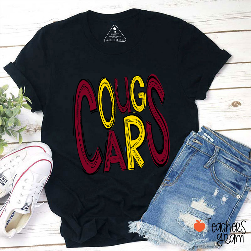 Personalized Mascot Doodle Letter Teacher T-Shirt