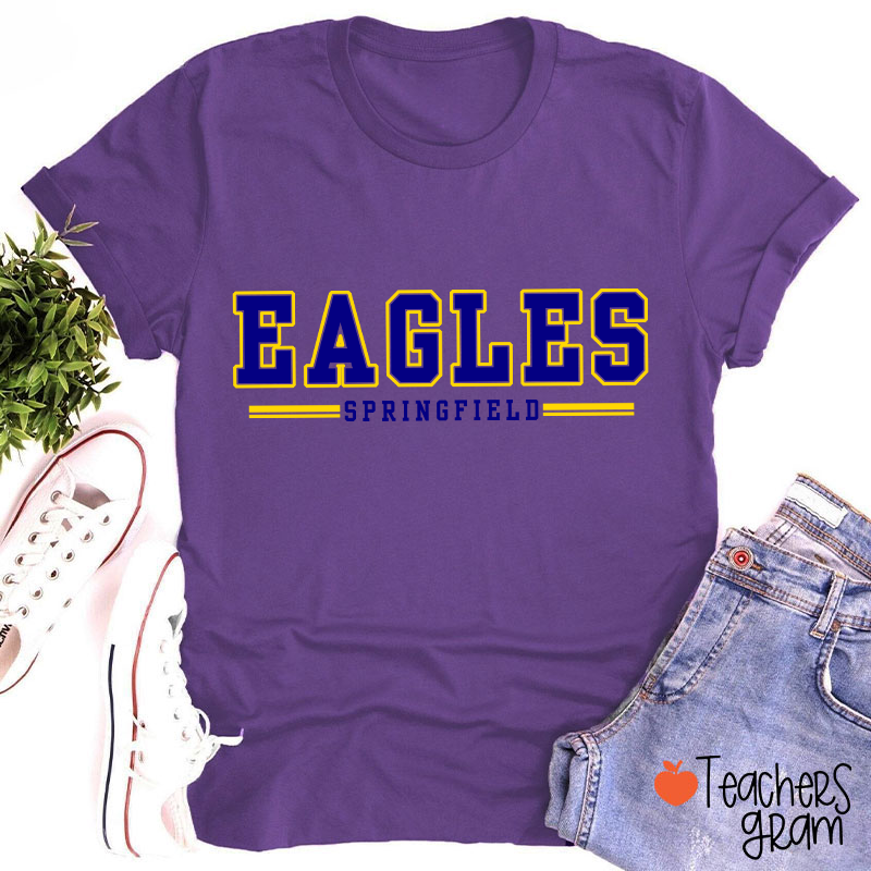 Personalized Mascot And Team Name School Spirit Teacher T-Shirt
