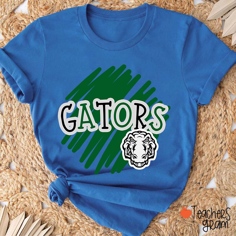 Personalized Mascot Graffiti School Spirit Teacher T-Shirt