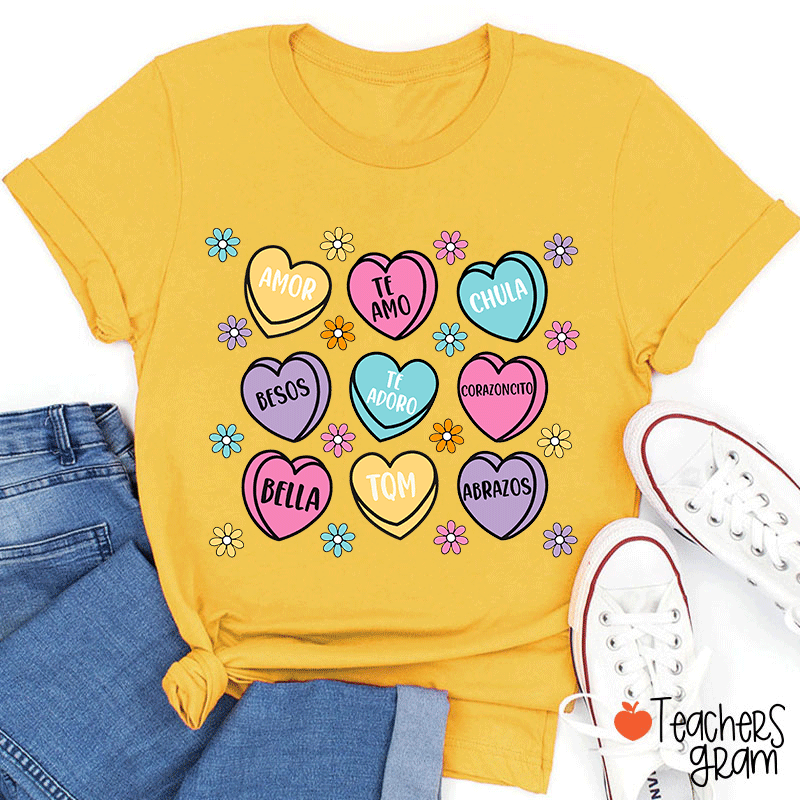 Amor Teamo Chula Spanish Teacher T-Shirt