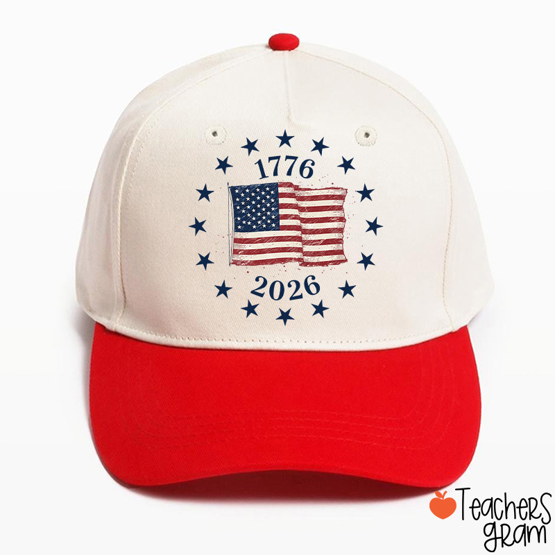 USA Flag 250 Years Teacher Baseball Cap