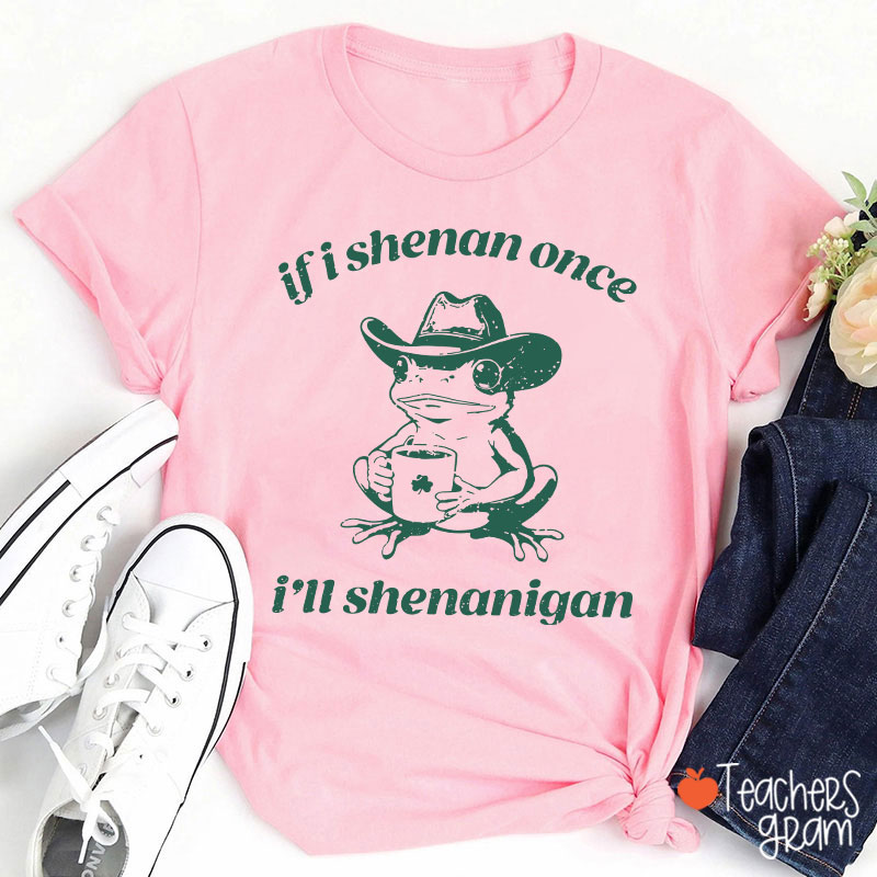 If I Shenan Once I'll Shenanigan Teacher T-Shirt