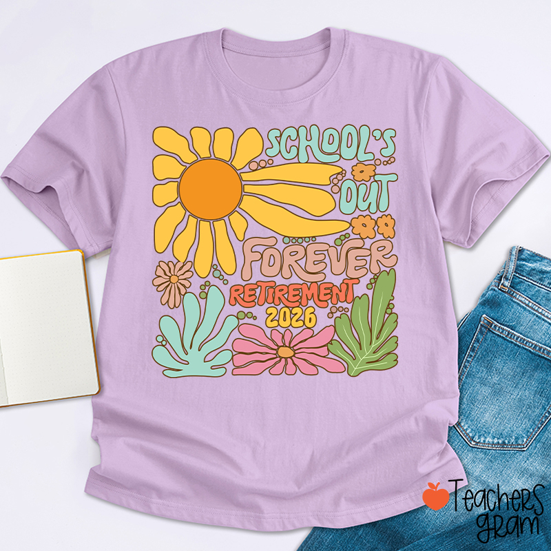 Personalized Colorful Sunflowers And Text Teacher T-Shirt